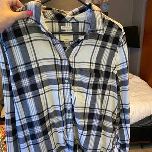 Black and white flannel